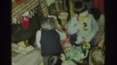 Toronto Canada (1972): Kids Excited To Open Presents On Christmas