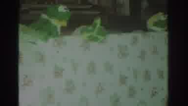 Toronto Canada (1972): Sad Old Man Puts On Show With 5 Tattered Green Puppets
