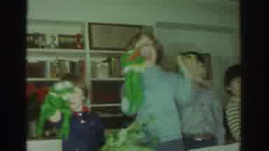 Toronto Canada (1972): Gang Of Kids Playing With Green Frog Puppets