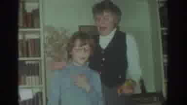 Toronto Canada (1972): Grandmother And Grandson Whooping It Up For The Camera In