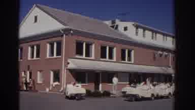 Toronto Canada (1972): Views Of Golf Course Carts Parked In Rows At Building