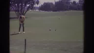 Naples Florida USA (1973): Preparing To Tee Off On A Beautiful Green Course On A
