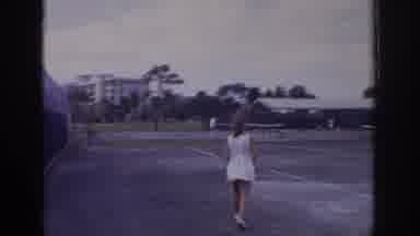 Naples Florida USA (1973): Playing Tennis With A Few Friends At The Spa