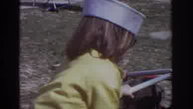 Philadephia Pennsylvania USA (1973): Child Wearing Hat Yellow Shirt With Glasses