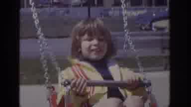 Philadelphia Pennsylvania USA (1973): The Children Is Swinging Happily In The Park