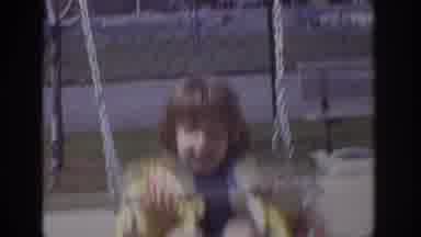 Philadelphia Pennsylvania USA (1973): Little Girl Swinging On A Swing Set