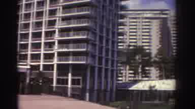 Cleveland Ohio USA (1974): Three Buildings Under Construction With Beautiful Sea