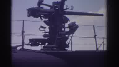 Cleveland Ohio USA (1974): Different Angles Of A Large Black Submarine That Has A