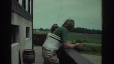 Cleveland Ohio USA (1974): Camper Parked Near The Coastline, With Footage Of A Man