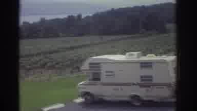 Cleveland Ohio USA (1974): One Van Is Standing On The Retrograde Near The