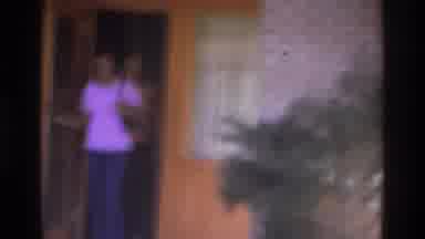 Atlanta Georgia USA (1975): Two People Exiting Their Hotel Room And A Panoramic