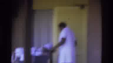 Atlanta Georgia USA (1975): Guys Near Car Waiting Housekeeping Open Door Blue Car
