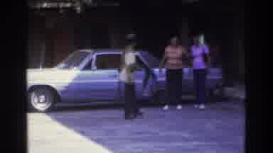 Atlanta Georgia USA (1975): People In Front Of Store In Joining The Nature Sunny