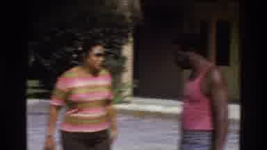 ATLANTA GEORGIA USA-1975: Family Walking Around And Taking Photos Of One Another