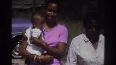 Atlanta Georgia USA (1975): Grandmother, Mother And Baby Posing Before Going In