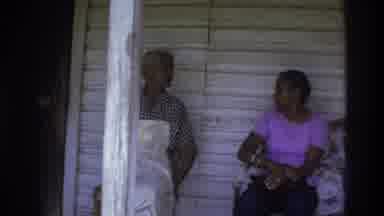 Atlanta Georgia USA (1975): Hot Sunny Day, People Hanging Out In The Porch,Appears