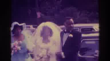 Atlanta Georgia USA (1975): Many People Are Gathered To See A Christian Wedding