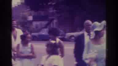 Atlanta Georgia USA (1975): Many People Are Gathered To See A Christian Wedding