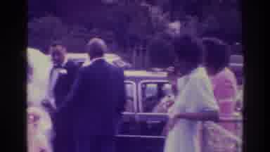 Atlanta Georgia USA (1975): After A Wedding Outside By The Cars