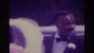 Atlanta Georgia USA (1975): Man Woman Wedding Tux White Dress Veil Car Ring Bearer