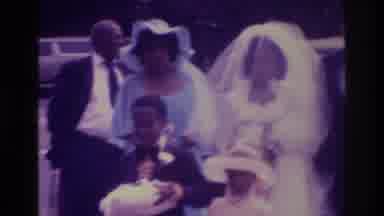 Atlanta Georgia USA (1975): African-American Wedding With The Bride Party In The