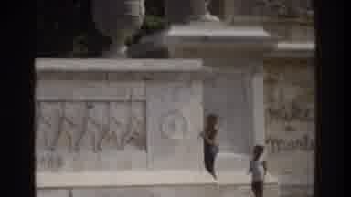 Atlanta Georgia USA (1975): Person Climbing A Monument