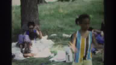 Atlanta Georgia USA (1975): Kid Dancing At Family Picnic