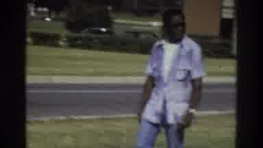Atlanta Georgia USA (1975): Two African American People A Man And A Woman Walking