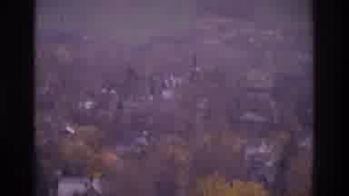 Atlanta Georgia USA (1975): Overhead Camera Shot Of A Village In The Countryside