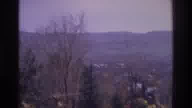 Atlanta Georgia USA (1975): A Panoramic View Of A Distant Mountain Range
