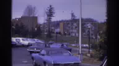 Atlanta Georgia USA (1975): Cars In A Car Park At The End Of 1950 At The Edge Of