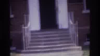 Atlanta Georgia USA (1975): Outside Of A Building With Stairs Is Filmed