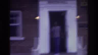 Atlanta Georgia USA (1975): Teenager Walks Down Steps Out Of Brick Building
