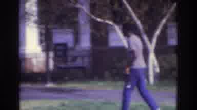 Atlanta Georgia USA (1975): A Man Is Walking And Then Several Parked Cars Are