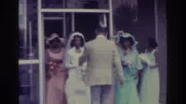 Bronx New York USA (1975): 1906s Wedding Showing Bride And Flower Girls At