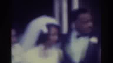 Bronx New York USA (1975): Wedding Day Bride Groom