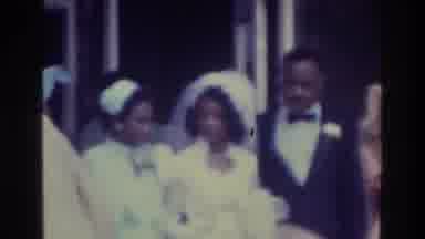 Bronx New York USA (1975): Black Couple Getting Marry With Lots Of Friends And