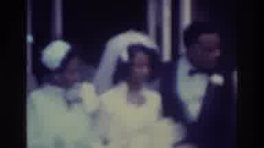 Bronx New York USA (1975): Old School Black People Wedding