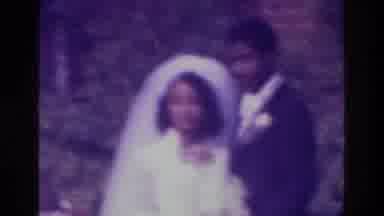 Bronx New York USA (1975): A Bride And Groom Stand Together On The Side Of A
