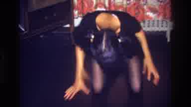 Bronx New York USA (1975): Girl Dancing And Crawling On The Ground Before Getting