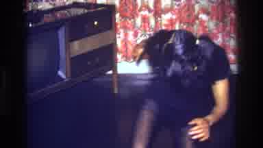 Bronx New York USA (1975): Footage Of A Beautiful Girl Dancing In A Living Room