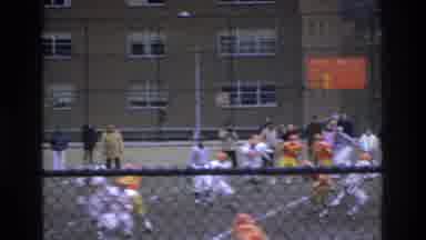 Bronx New York USA (1975): High School Football Team Throws Incomplete Pass