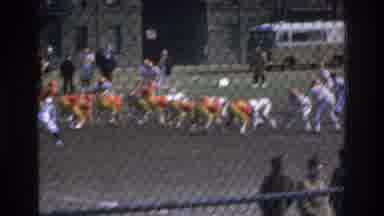 Bronx New York USA (1975): Football Game At The Local School