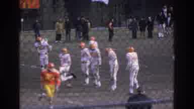 Bronx New York USA (1975): American Football Player Gathering For A Play And Then