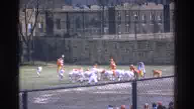 Bronx New York USA (1975): Attempting To Score A Touchdown While Running In The