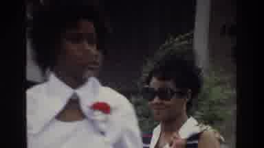 Bronx New York USA (1975): Two African American Women Walking Outside Of An