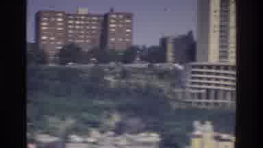 Bronx New York USA (1975): Bustling Harbor With City In The Background Being