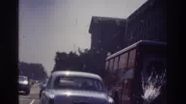 Washington DC USA (1975): The Flow Of Cars And Buses In A Crowded Avenue In A Big