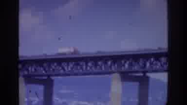 Washington DC USA (1975): Trucks Passing By On Bridges And Boat Passing By In