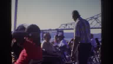 Washington DC USA (1975): A Large Group Of People Sitting On A Boat In A River